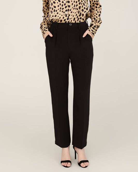 40 Momme Silk Sculpted Straight Pants