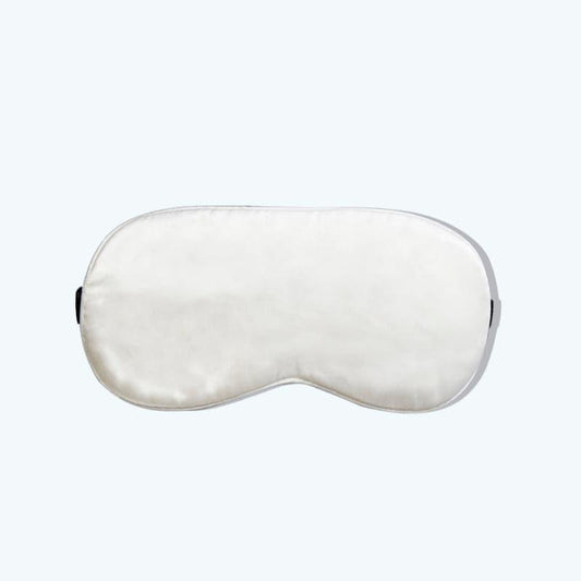 Ice Compress Silk Eye Mask Adjustable, White