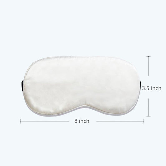 Ice Compress Silk Eye Mask Adjustable, White