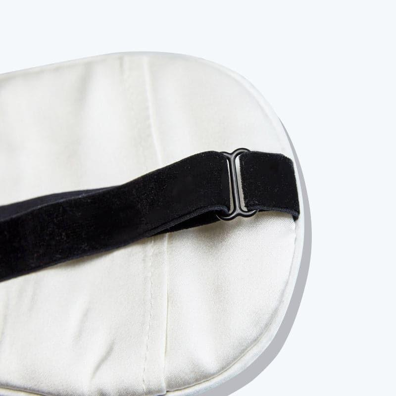 Ice Compress Silk Eye Mask Adjustable, White