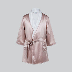 Kids Silk and Velvet Reversible Robe for Winter