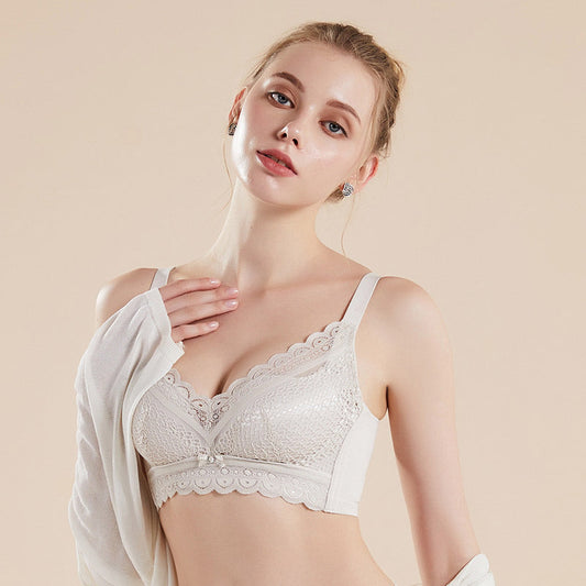 Lace Breathable Silk Bra