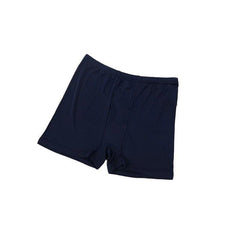 Large Elasticity Knit Soft Silk Boxer Shorts, Navy