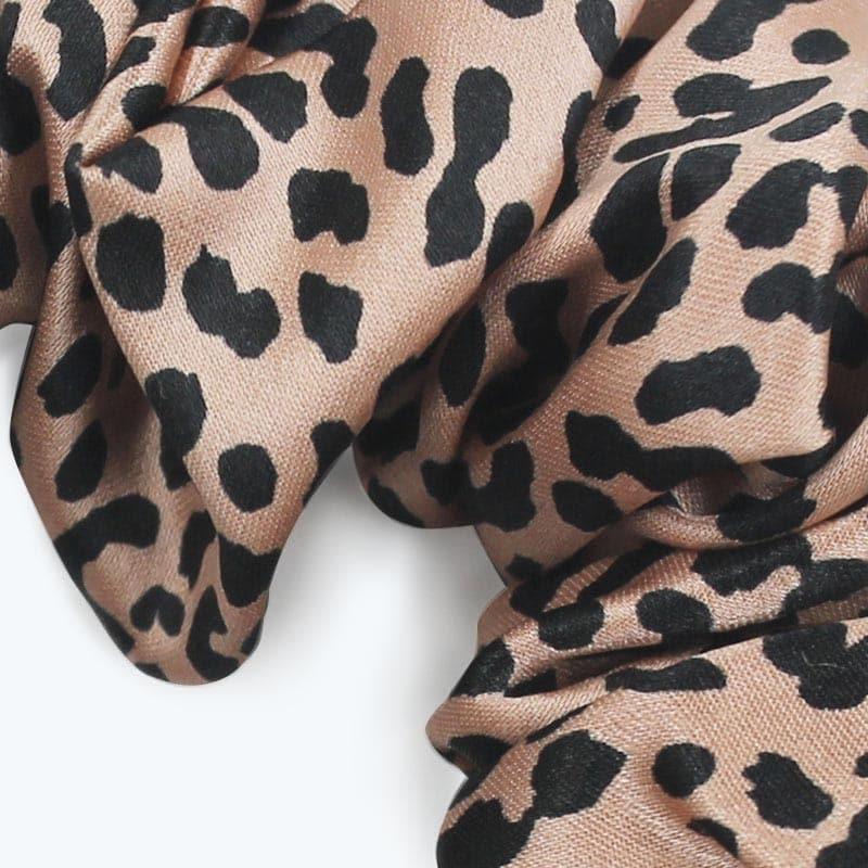 Leopard Fashion Silk Hair Bands Scrunchy - DAISYSILK UK