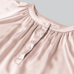 Long Silk Shirt Pajamas Sleepwear For Girl