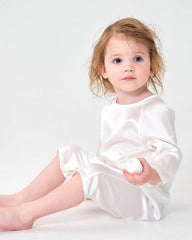 Long Sleeve Button Down Baby Silk Onesies