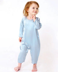 Long Sleeve Button Down Baby Silk Onesies