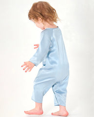 Long Sleeve Button Down Baby Silk Onesies