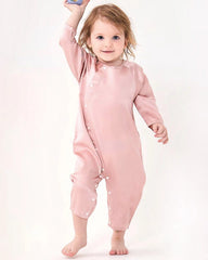 Long Sleeve Button Down Baby Silk Onesies