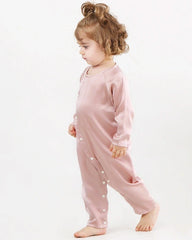 Long Sleeve Button Down Baby Silk Onesies