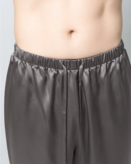 Men's Luxury Silk Pajamas, Dark Grey