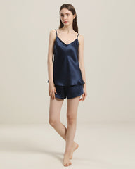 Classic Cami Silk Pajama Set Shorts