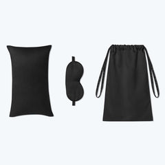 Premium Silk Travel Kit (3 Pcs) – Cushion, Eye Mask & Storage Bag