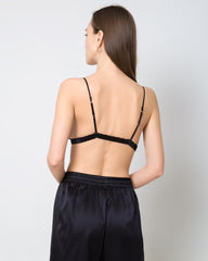 Silk Cap Wireless Bra, Black
