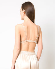 Silk Cap Wireless Bra, Champagne