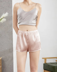 Silk Women Leggings Panties Shorts, Pink