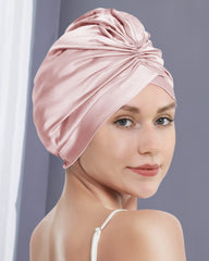 Silk Wrap Hair Turban, Pink