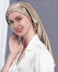 Mulberry Silk Bonnet For Hair, Champagne