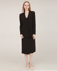 40 Momme Silk Shawl Collar Blazer