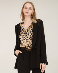 40 Momme Silk Shawl Collar Blazer