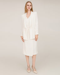 40 Momme Silk Shawl Collar Blazer