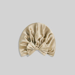 Silk Vintage Bow-Knot Sleep Cap