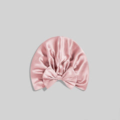 Silk Vintage Bow-Knot Sleep Cap