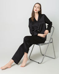 Silk Women Full Length Pajamas Set