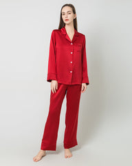 Silk Women Full Length Pajamas Set