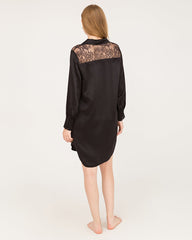 22 Momme Silk Lace Nightshirt