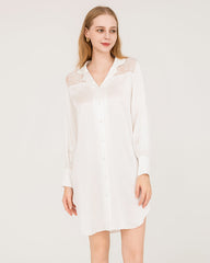 22 Momme Silk Lace Nightshirt