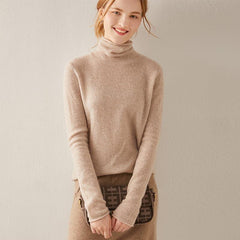 Soft Thin Knit Cashmere Sweater Light Camel