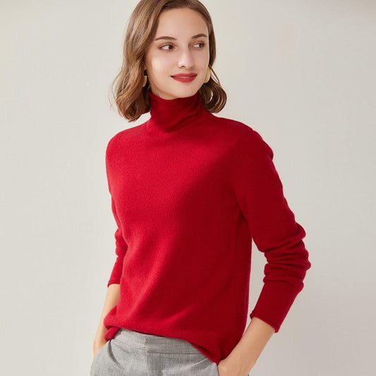 Turtleneck Cashmere Women Sweater