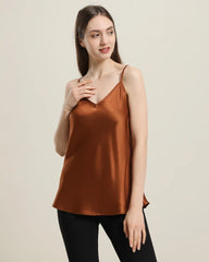 19Momme V Neck Silk Camisole