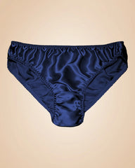 Women's 100% Silk Panties, Navy