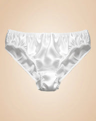 Women's 100% Silk Panties, White
