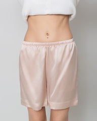 Women's Silk Pajama Shorts, Pink