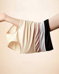 Women High Waist Mulberry Silk Knitted Panties