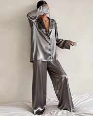 Relaxed Oversize Silk Pajamas