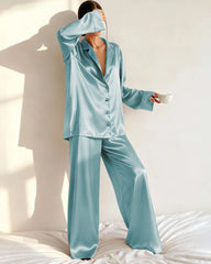 Relaxed Oversize Silk Pajamas