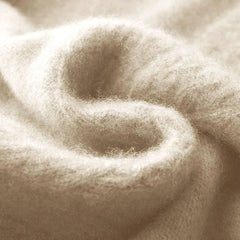 Mock Neck Knit Cashmere Sweater, Beige