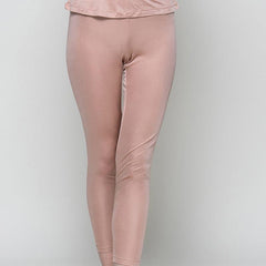 100% Silk Women Thermal Underwear Pants, Pink