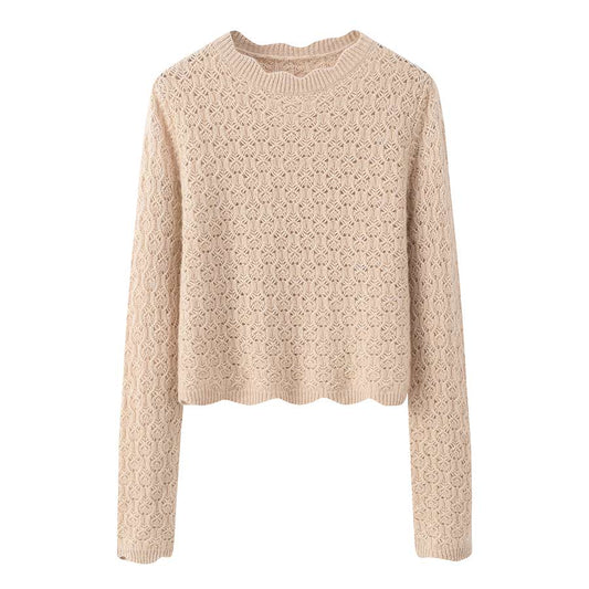 Women's Cashmere Crochet Sweater