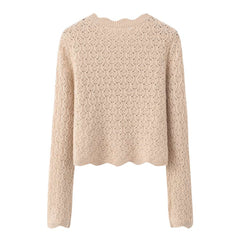 Women's Cashmere Crochet Sweater