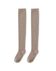 Women's Cashmere Knee-High Socks, Brown