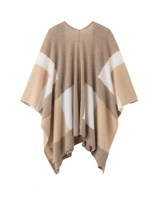 Women's Cashmere Wrap Shawl, Camel