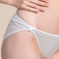 Women's Lace Silk Panties Underwear Ivory