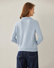 Women's Polo Collar Cashmere Sweater