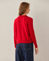 Women's Polo Collar Cashmere Sweater