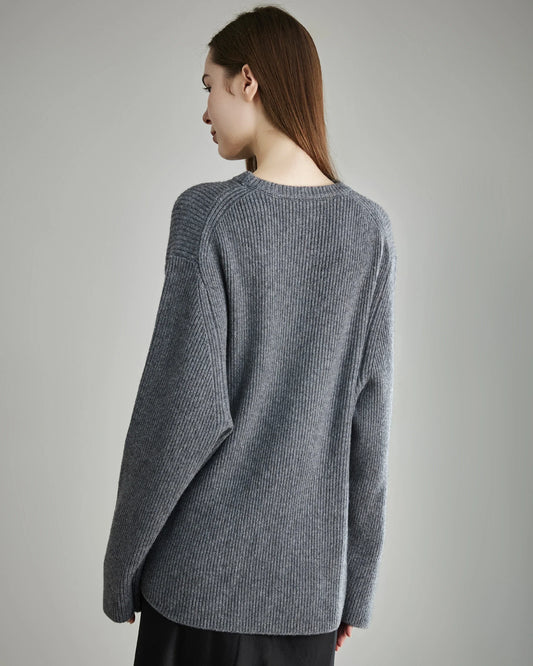 Women's Loft Crew Neck Cashmere Sweater, Grey